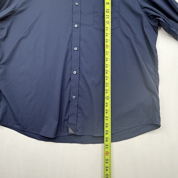 UNTUCKit Shirt Mens XXL Gironde Black Slim Fit Nylon Performance - Picture 4 of 5